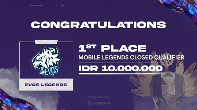 EVOS Legends Berhasil Juarai Babak Kualifikasi Tertutup Piala Presiden Esports 2022