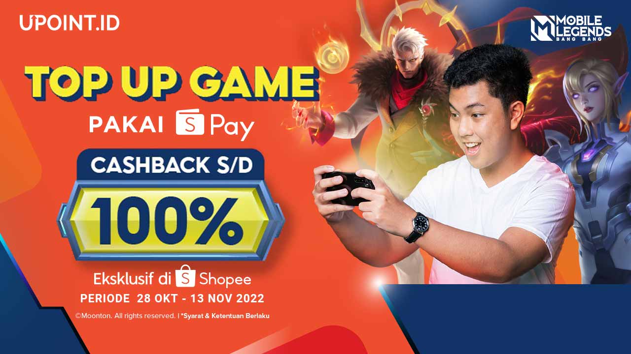 Promo ShopeePay 11.11! Dapatkan Cashback 100% Hanya di UPOINT.ID