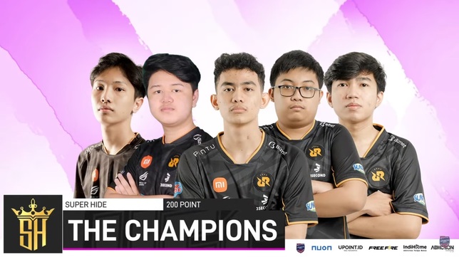 Super Hide Jadi Kampiun Turnamen Free Fire UECS Season 10