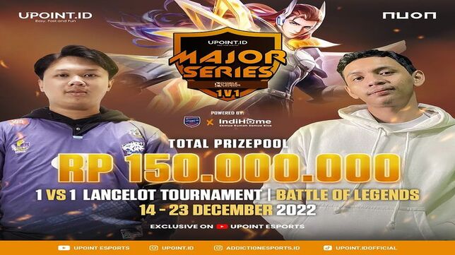 UPOINT ESPORTS MAJOR SERIES 1VS1 MLBB LANCELOT TOURNAMENT Siap Digelar, Rebutkan Hadiah 150 Juta Rupiah