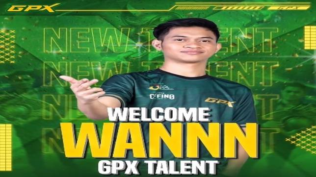 GPX Resmi Datangkan Wannn Dari EVOS Esports