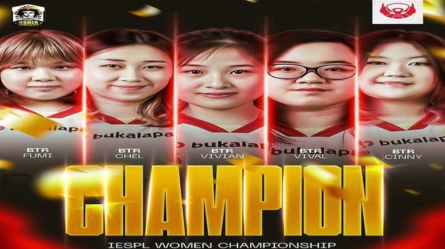 Bigetron Era Tampil Sebagai Juara IESPL Women Championship