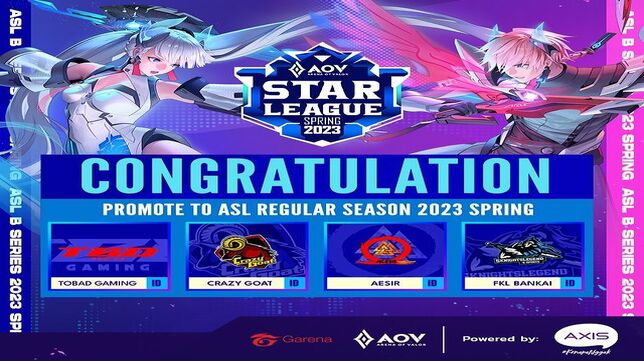 Menangi ASL B Series Spring 2023, 4 Tim Indonesia Berhasil Lolos ke ASL Spring 2023