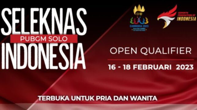 Babak Kualifikasi Terbuka Timnas PUBG Mobile Solo Indonesia untuk SEA Games 2023 Resmi Digelar