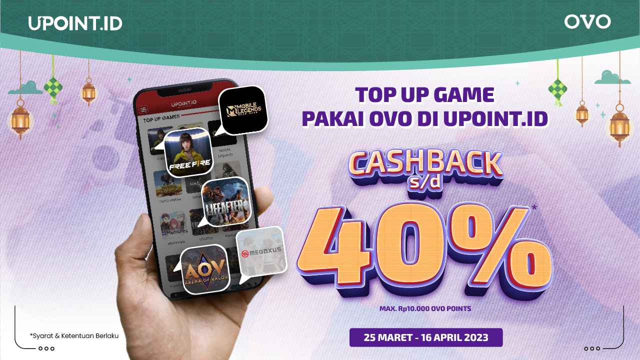 Spesial Ramadhan! Top Up Games Favoritmu di UPOINT.ID pakai OVO dan Dapatkan Cashback