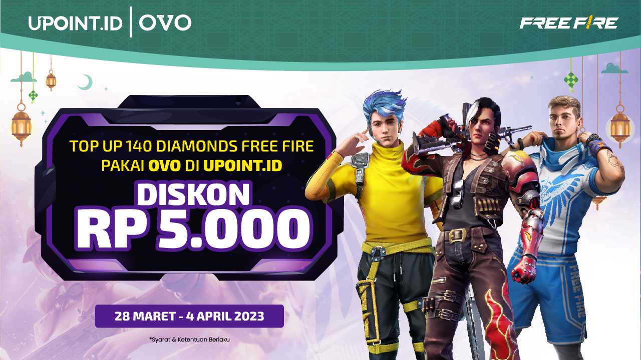 Spesial Ramadhan! Dapatkan Diskon dengan Top Up Diamond Free Fire lewat OVO!