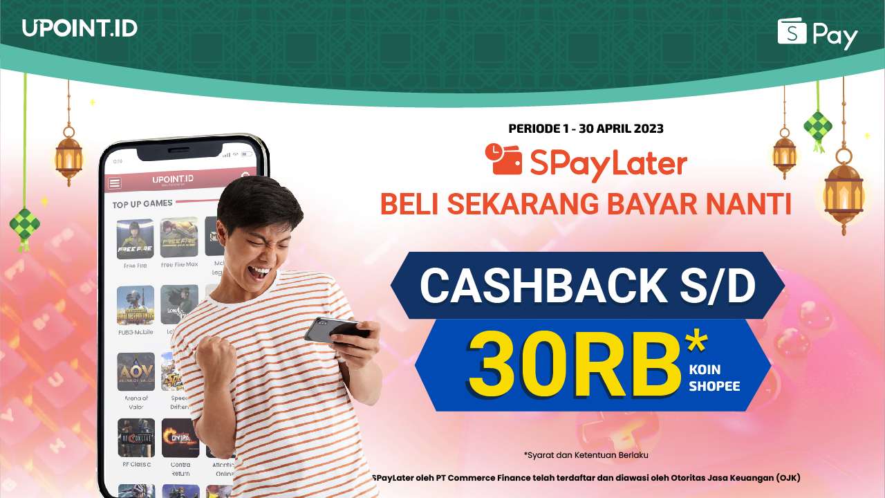 Top Up Games Pakai ShopeePay Later Dapat Cashback Hingga 30.000 Di ...