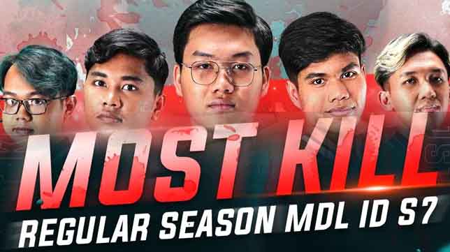 Mendominasi Permainan! Ini Daftar Player Most Kill Regular Season MDL ID Season 7!