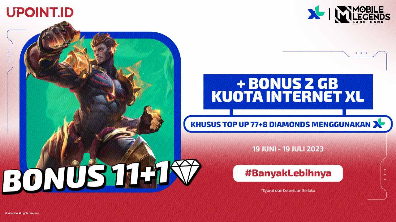 Bonus Diamonds dan Kuota Dengan Top Up Diamonds Pakai XL di UPOINT.ID!