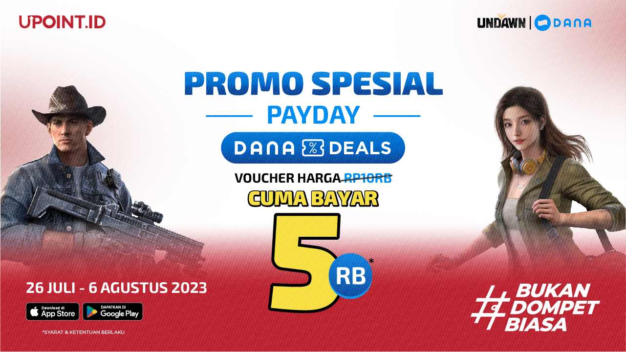 Beli Voucher DANA Deals Hanya Rp5.000 dan Top Up Games di UPOINT.ID