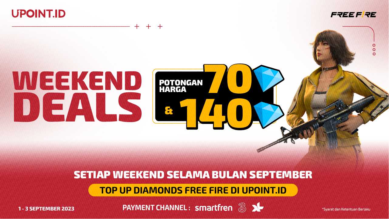 Weekend Makin Asik dengan Promo Potongan Harga Diamonds Free Fire di UPOINT.ID!