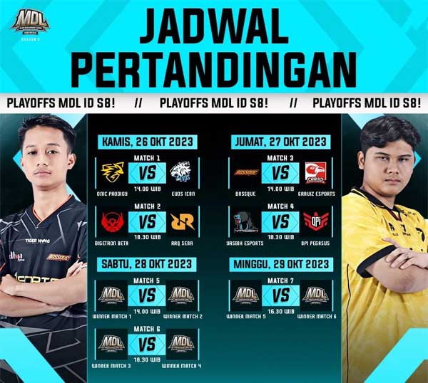 CATAT! Ini Jadwal Babak Playoff MDL ID Season 8 Beserta Formatnya