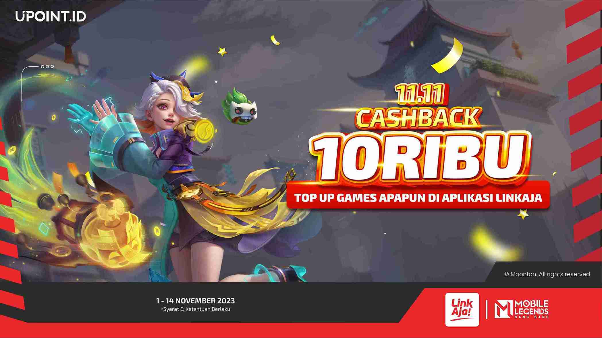 Top Up Voucher Games Favoritmu di Menu Voucher Games Aplikasi LinkAja dan Dapatkan Cashback 10RB!