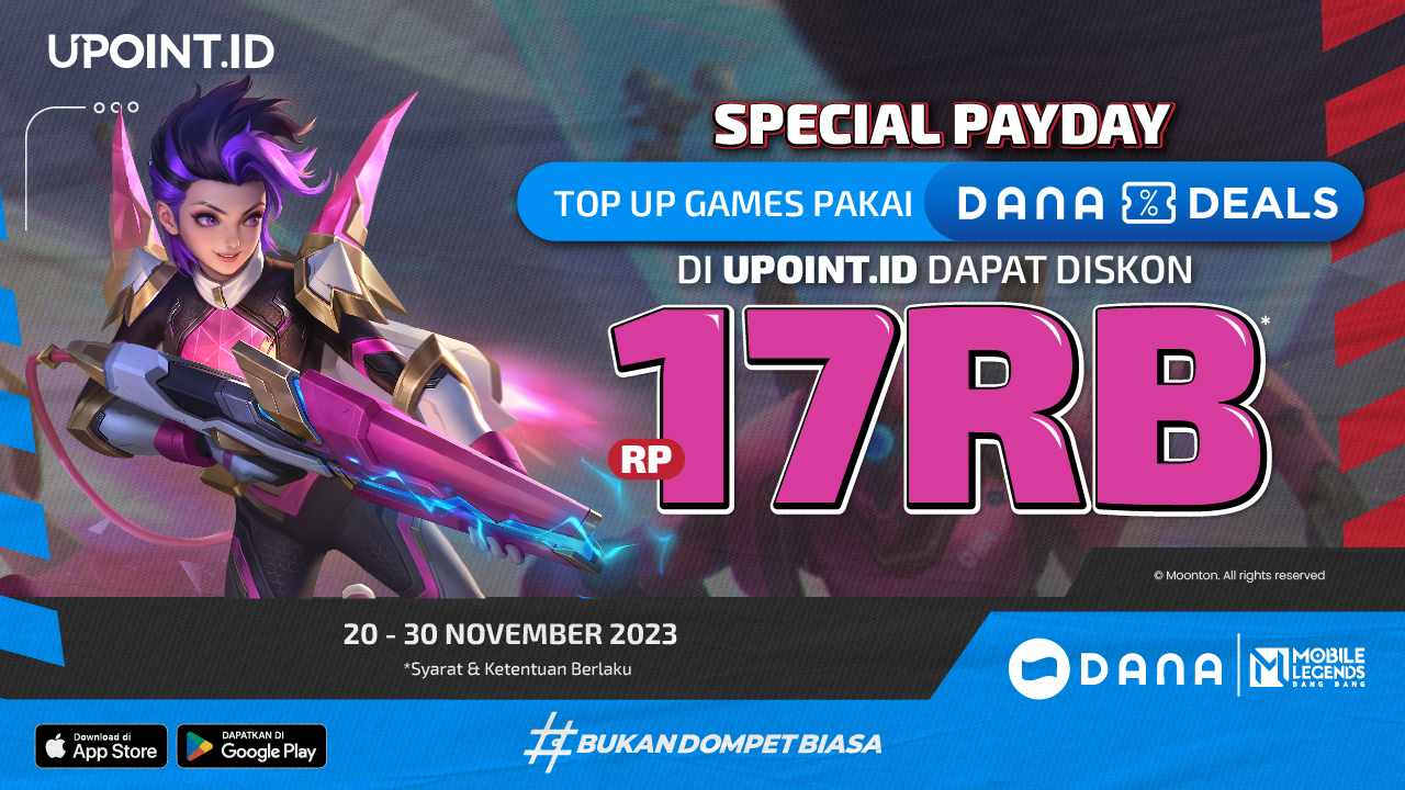 PAYDAY DANA Deals Spesial Buat Kamu yang Top Up di UPOINT.ID dapat Diskon 17RB!