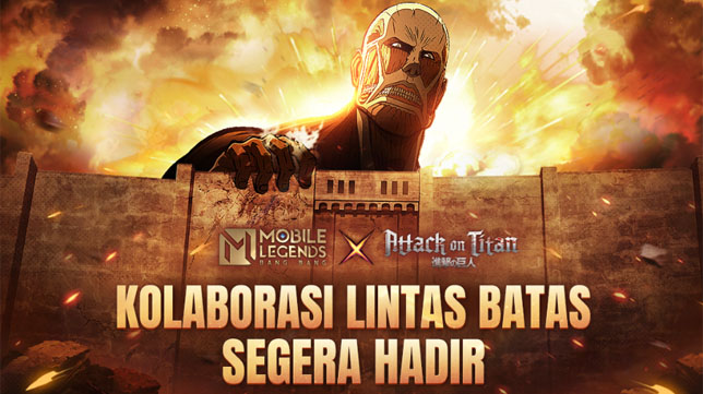 Wow! Mobile Legends Resmi Jalin Kerja Sama dengan Attack on Titan