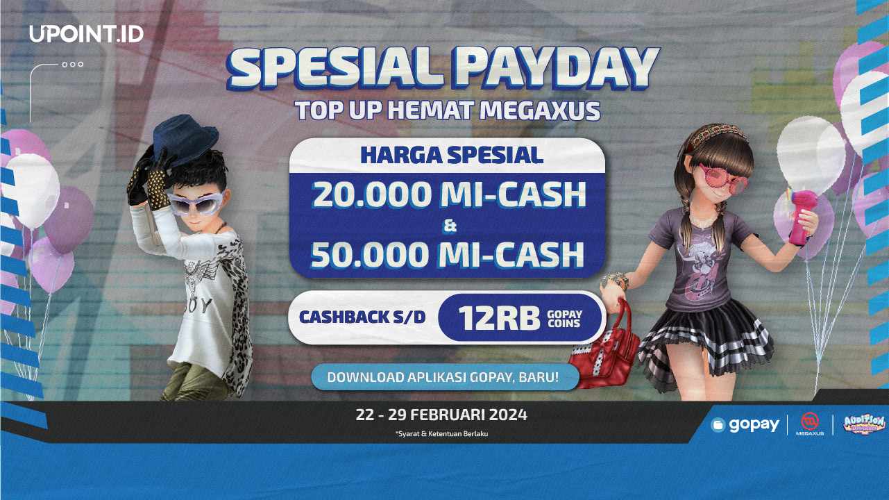 Harga Promo Sepasial MI Cash dan Dapat Cashback untuk Kamu yang Beli dengan Payment GoPay di UPOINT.ID!