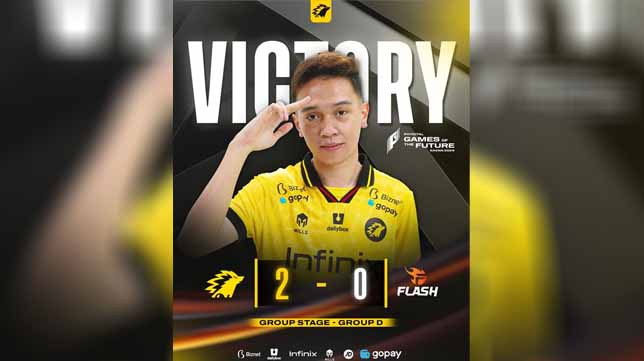 Skor Telak 2-0, Hasil Pertandingan ONIC vs TEAM FLASH di Games of The Future MLBB 2024