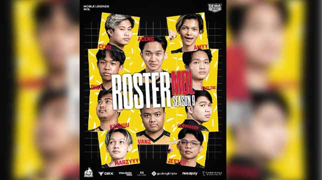 Full Roster Tim DEWA UNITED ESPORTS untuk Pertandingan MDL Season 9 Resmi Diumumkan!