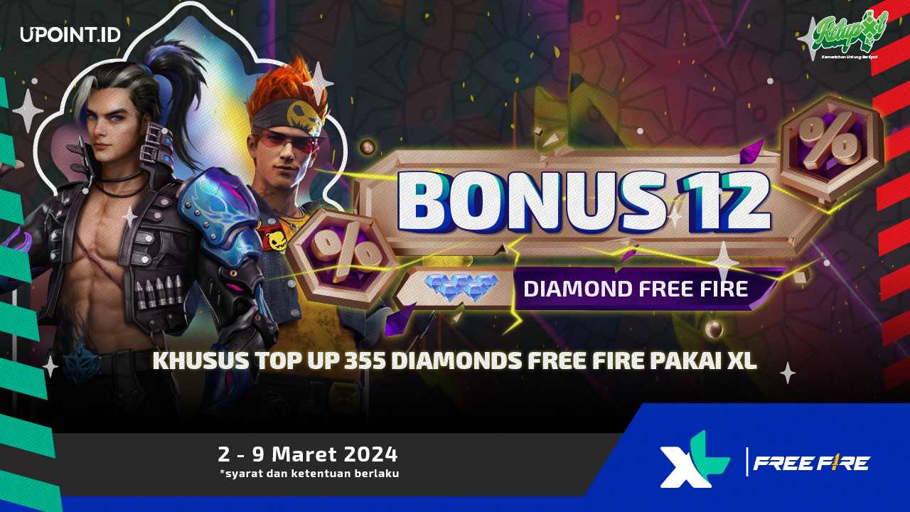 PROMO Khusus Pengguna XL! Kamu Bisa Dapet Bonus Diamonds Free Fire dari UPOINT.ID!