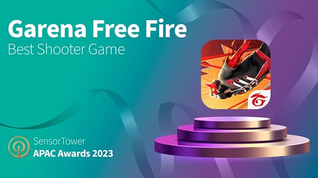 Prestasi Baru! Free Fire Memenangkan Kategori Best Shooter di Sensor Tower APAC Awards 2023!