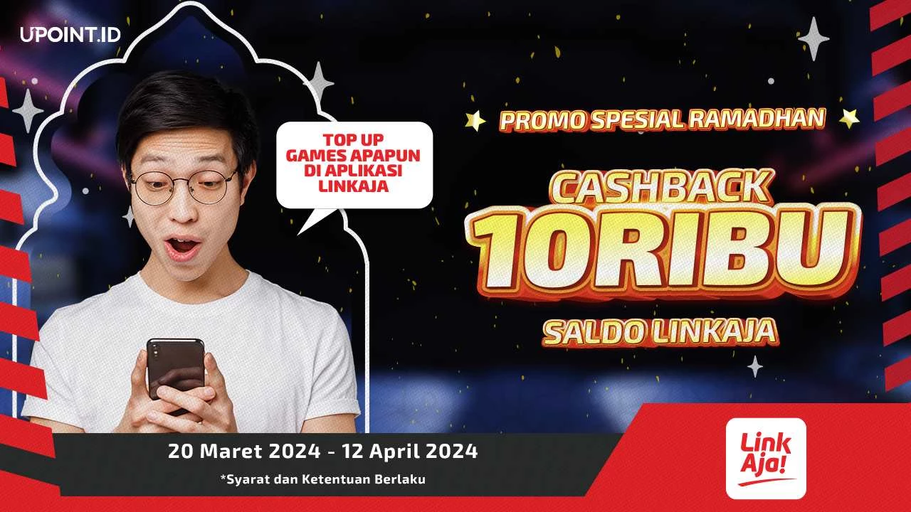 CASHBACK 10RB Khusus Kamu yang Top Up Game Apapun Pakai LinkAja!