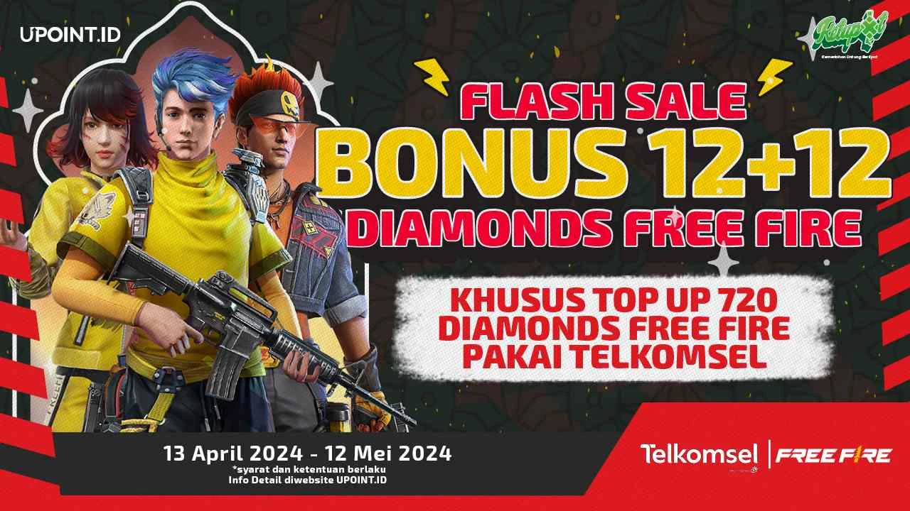 PROMO Ramadhan! Dapatkan Bonus Diamonds Free Fire dengan Pembelian di UPOINT.ID pakai Telkomsel!