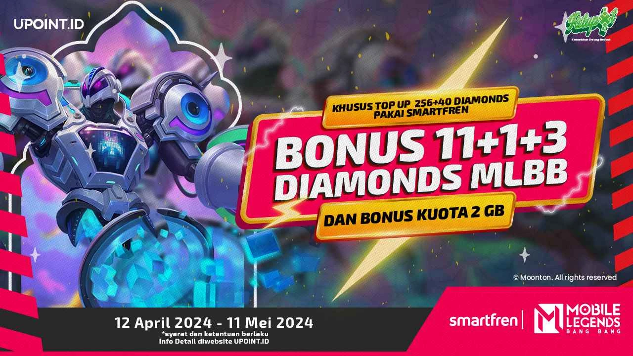 Top Up Mobile Legends di UPOINT.ID pakai Smartfren dan Dapatkan Bonus Diamonds dan Kuota!