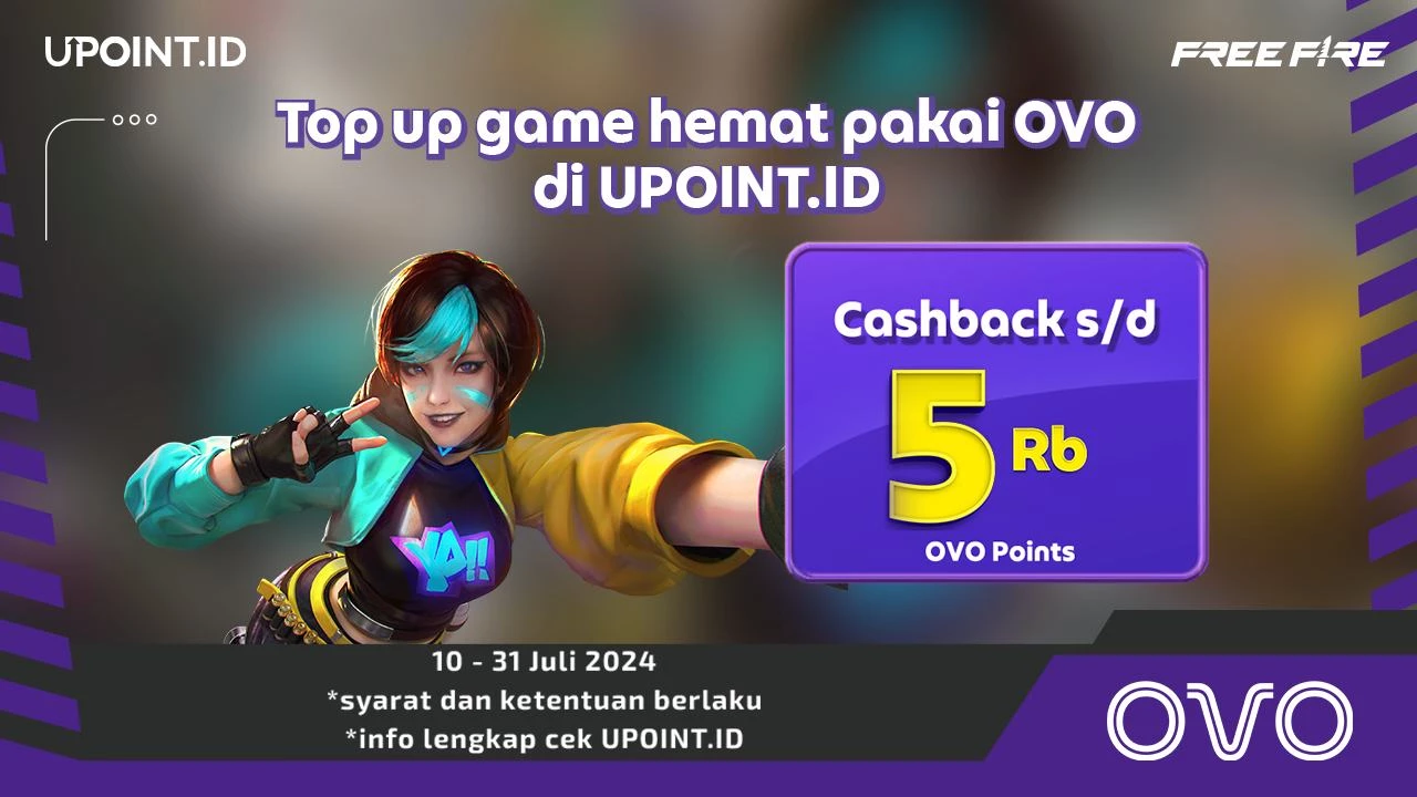 Dapatkan Casback dari OVO Selama Bulan Juli Buat Kamu yang Top Up Game Apapun di UPOINT.ID!