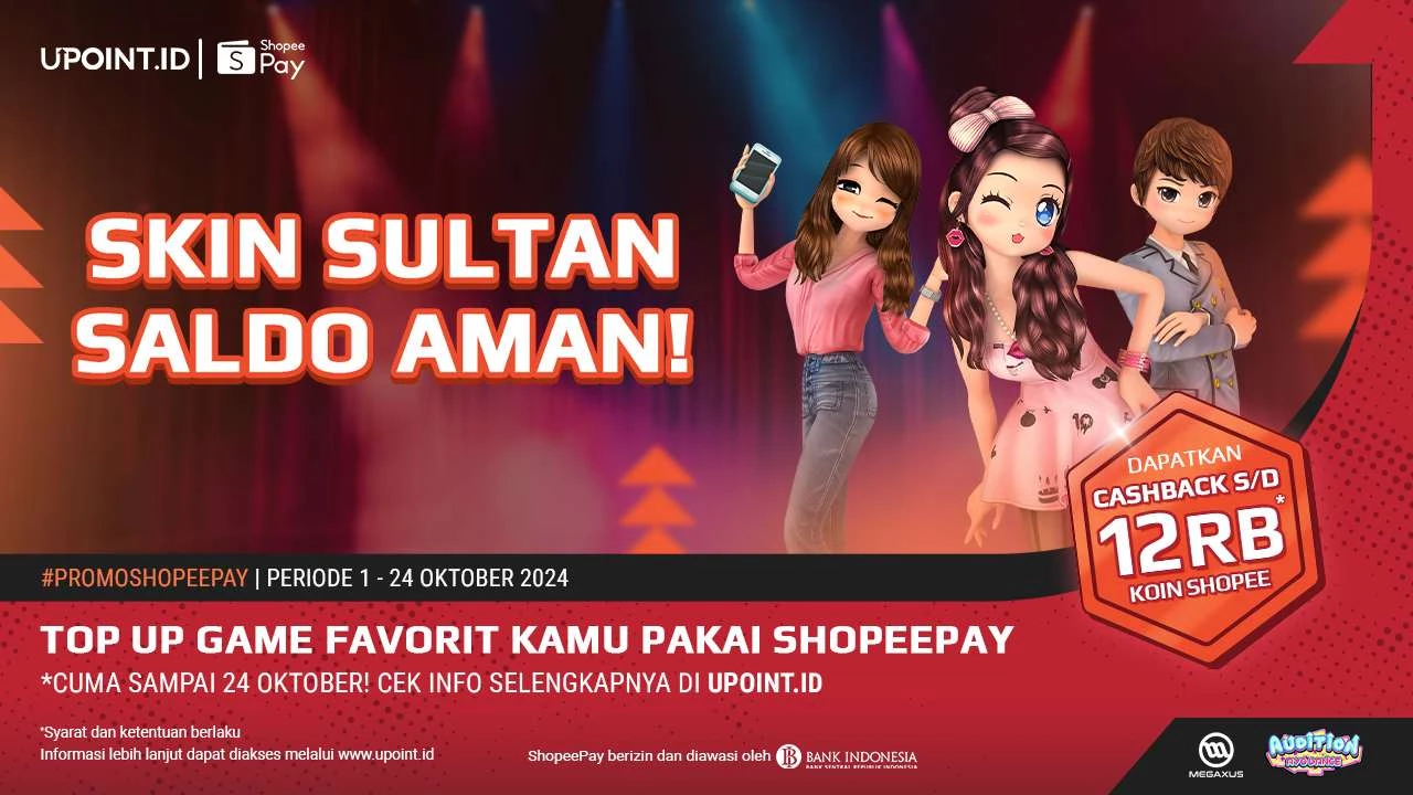 Cashback Menggiurkan Hingga 12.000 Koin Shopee di UPOINT.ID!