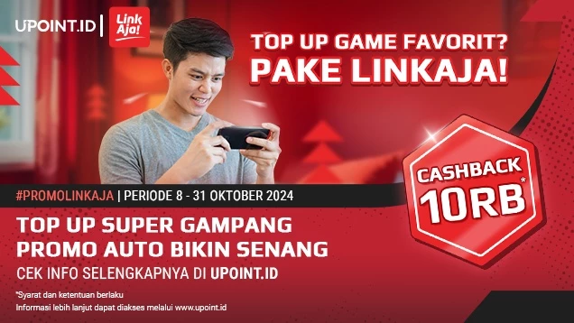 Promo Seru Oktober: Dapatkan Cashback Rp 10.000 dari LinkAja di UPOINT.ID!