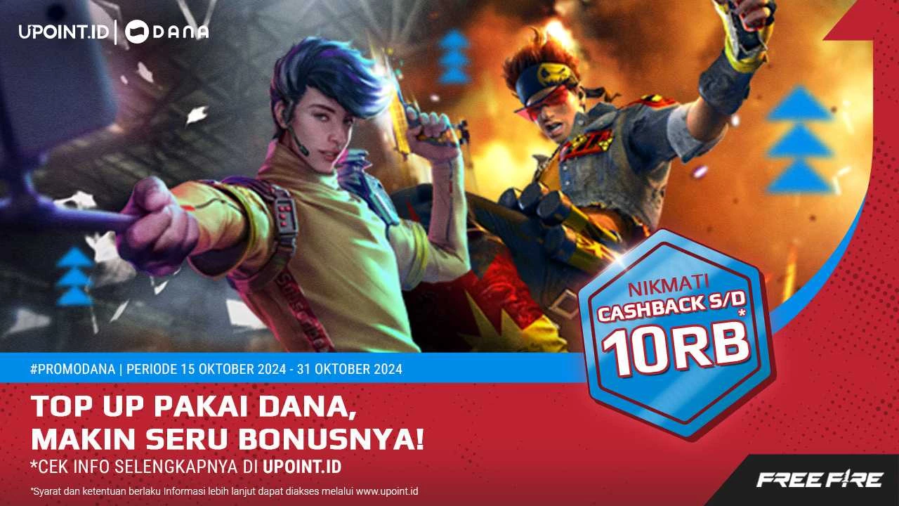 Dapatkan Cashback hingga Rp10.000 dengan Promo UPOINT.ID x DANA, Buruan Top Up Sekarang!