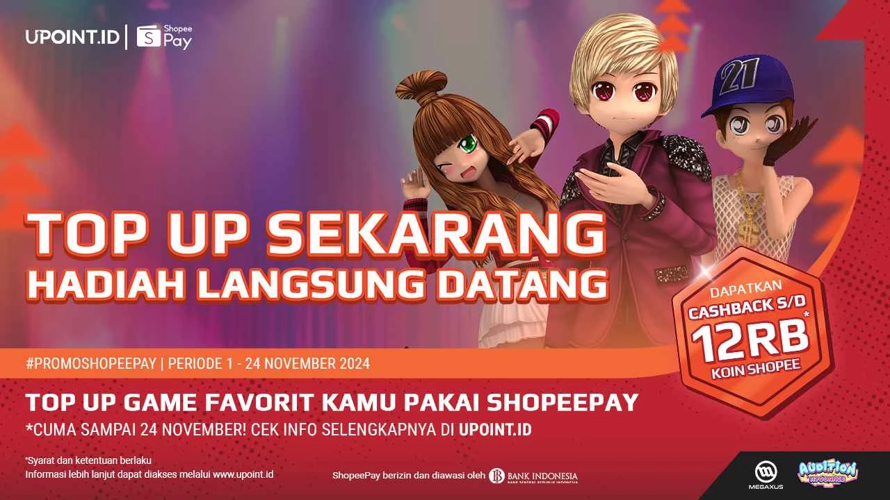 ShopeePay x UPOINT.ID: Cashback November 2024 – Kesempatan Dapatkan 12.000 Koin Shopee!