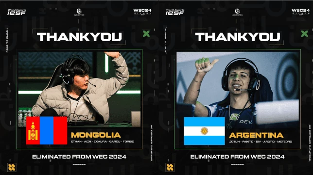 Daftar Negara yang Tereliminasi dari Babak Playoff IESF WEC 2024
