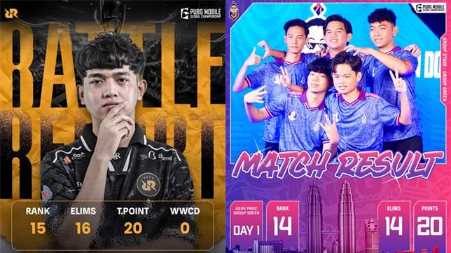 Hasil PMGC 2024 Green Day 1: RRQ Ryu dan Voin Esports Masuk Top 3?