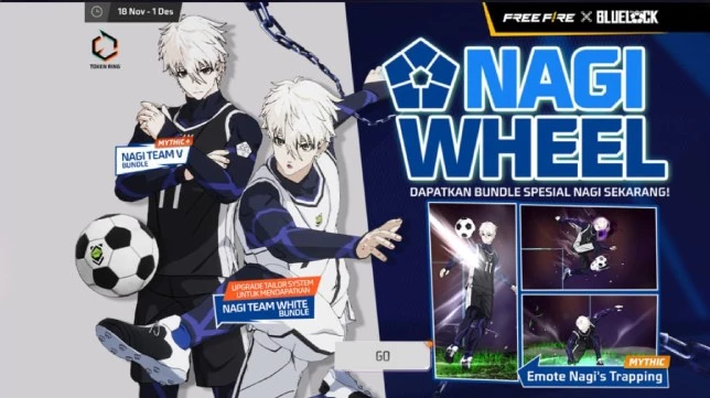 Cara Dapat Bundle Seishiro Nagi Free Fire x Blue Lock