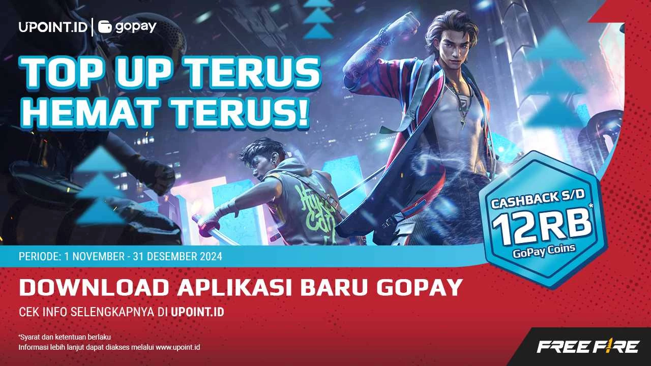 Promo Sampai Akhir Tahun! Transaksi di UPOINT.ID dengan GoPay, Dapatkan Cashback 12.000 GoPay Coins!