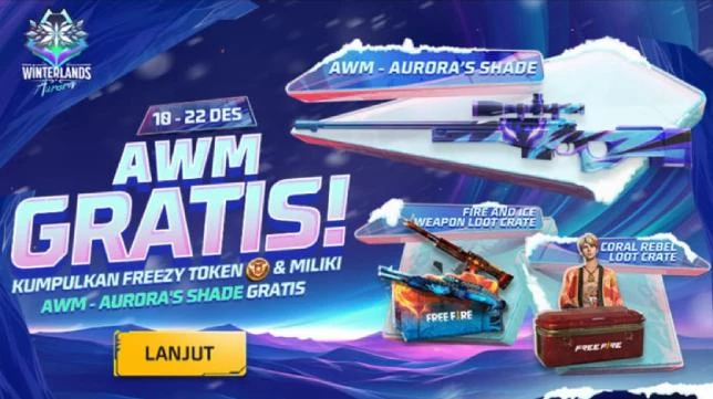 Cara Dapat Skin AWM Aurora’s Shade Gratis di Free Fire