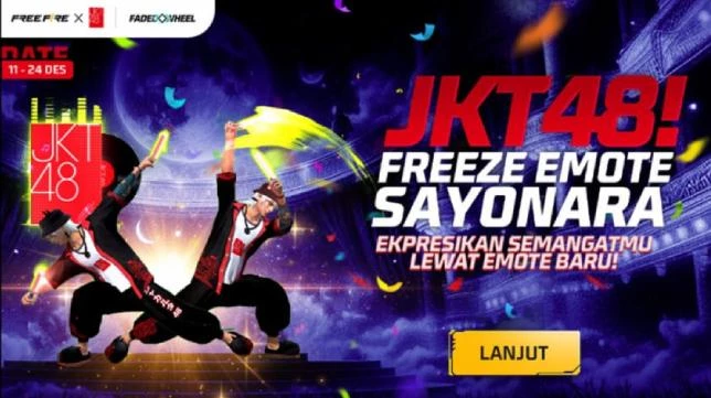 Cara Mudah Dapat Emote JKT48 Sayonara di Free Fire