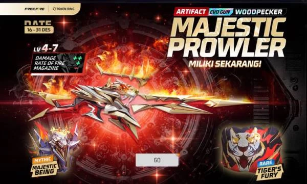 Cara Dapat Skin Woodpecker Majestic Prowler di Free Fire, Auto Jadi Sultan!