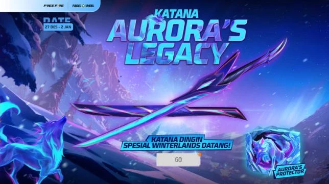 Cara Dapat Katana Aurora’s Legacy di Free Fire, Skin Limited Terbaru!