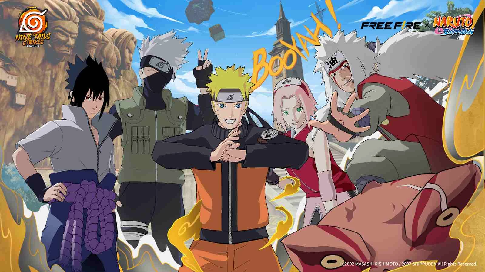 Kolaborasi Epik Free Fire x Naruto Shippuden: Serangan Ekor Sembilan