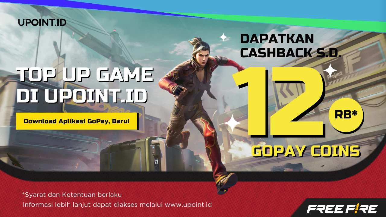 Dapatkan Cashback 90% hingga 12.000 GoPay Coins! Top Up Games Apapun Hanya di UPOINT.ID!