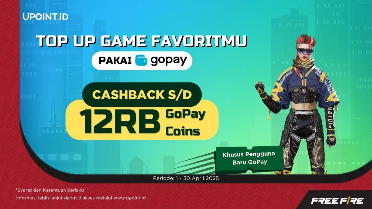 PROMO Setelah Lebaran! Da[atkan Cashback Sampai Dengan 12RB dari GoPay Setiap TopUp di UPOINT.ID!