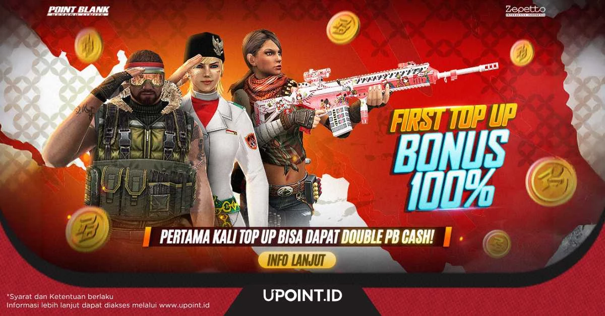 Promo Spesial! Bonus 100% PB Cash untuk Troopers yang Belum Pernah Top-Up!