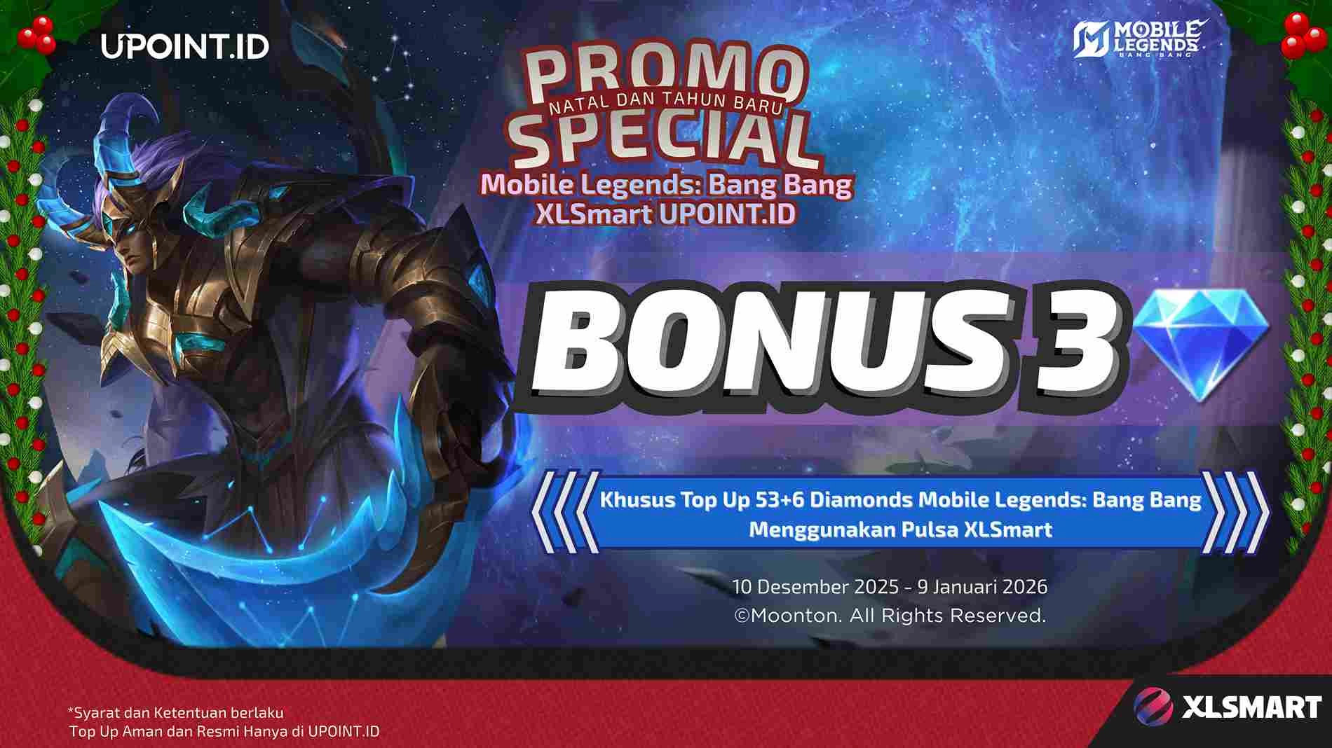 Top Up Tipis-Tipis Tetap Cuan! Pakai Pulsa XL/Axis di UPOINT.ID, Bonus Diamond Mobile Legends Menanti!