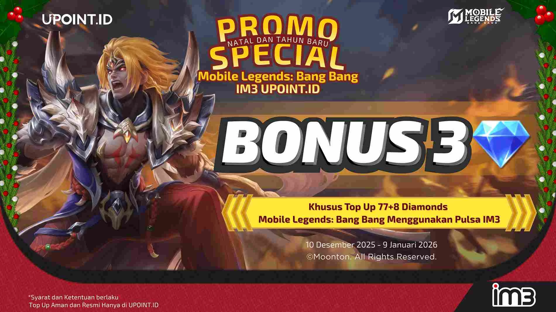 User IM3 Wajib Tahu! Ada Diskon Diamond Mobile Legends Gila-gilaan dan Bonus Spesial di UPOINT.ID!