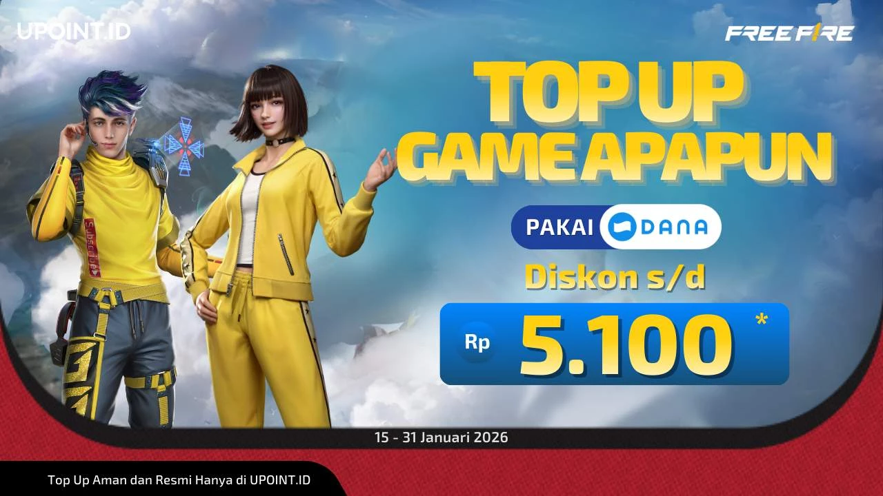 Promo Tengah Bulan! Top Up Game di UPOINT.ID Pakai DANA, Semua Kebagian Diskon!