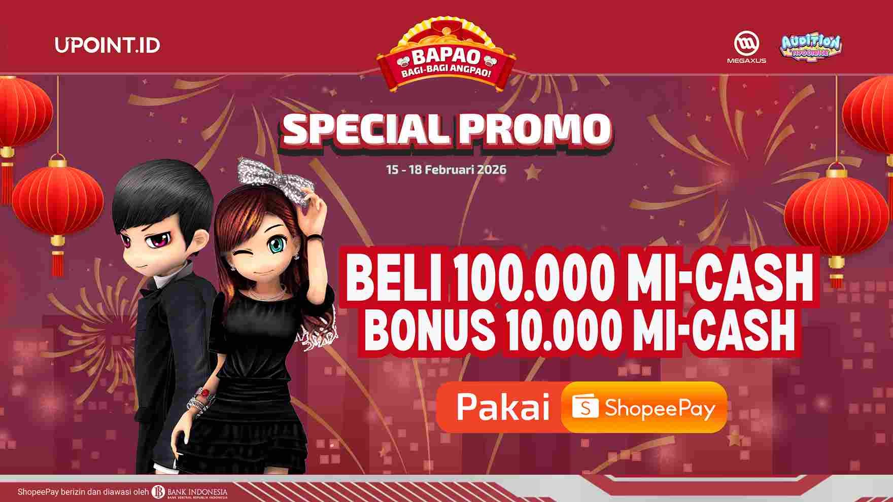 Flash Sale Alert! Top Up Megaxus Pakai ShopeePay Sekarang, Rebut Bonusnya Sebelum Ludes!