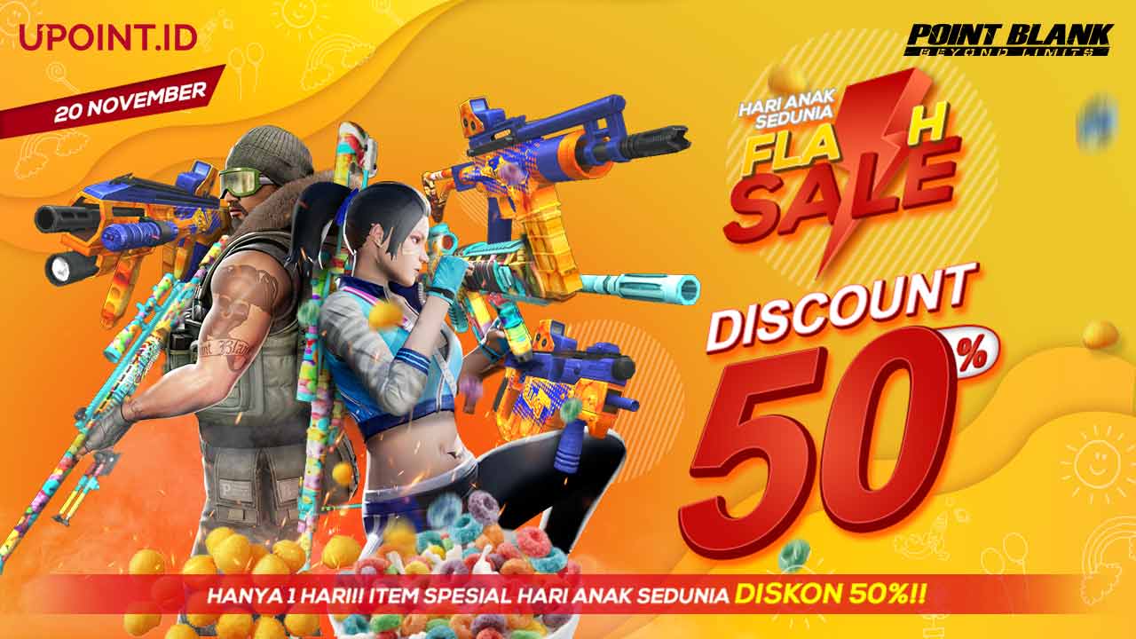 Diskon 50% Series Weapon Flash Sale Point Blank