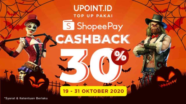 Nikmati Cashback 30% ShopeePay Hanya Top Up di Upoint